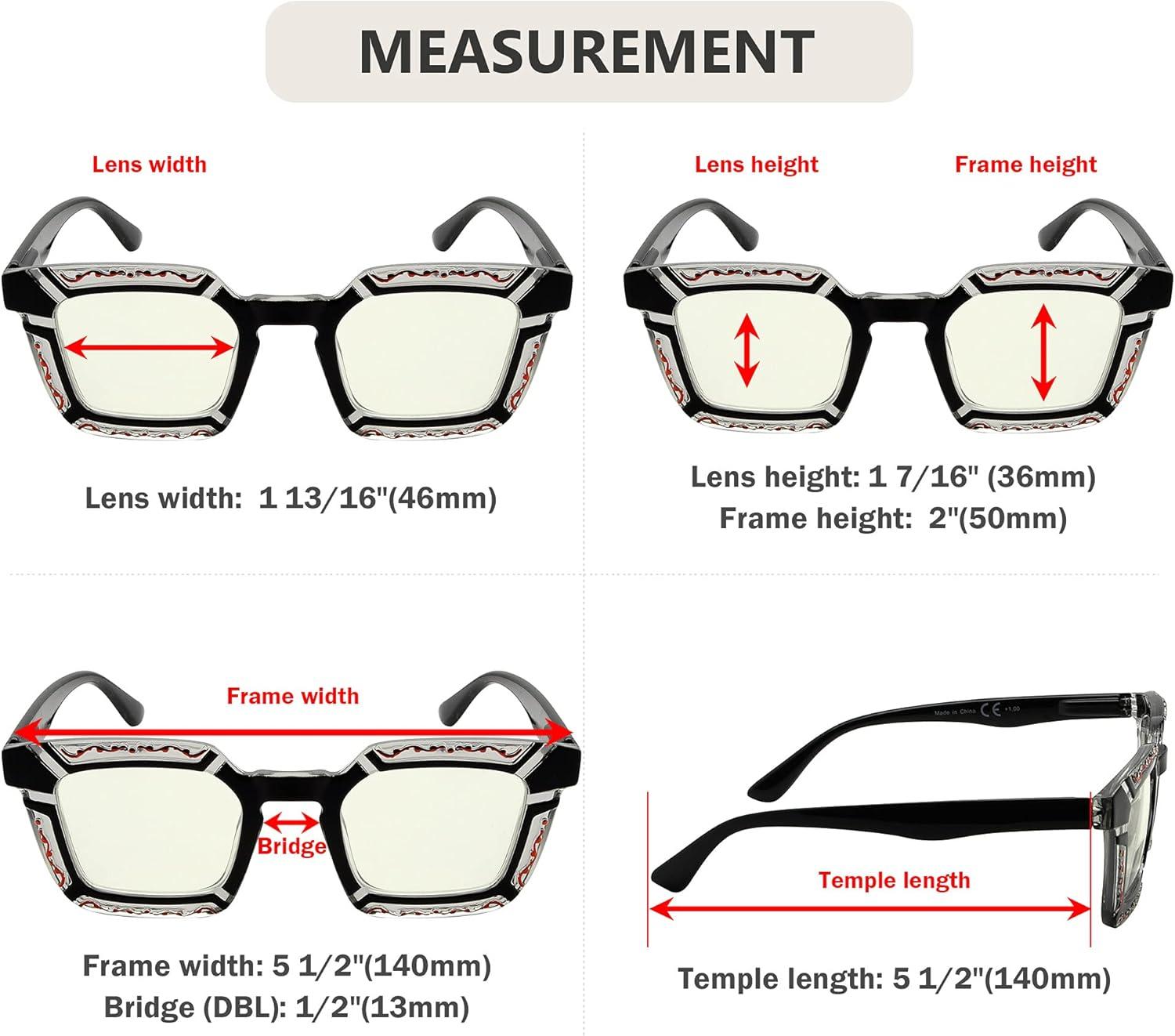 imageEyekepper 5pack Reading Glasses for Women Floral Pattern Design ReadersBlue Light Blocking Reading Glasses