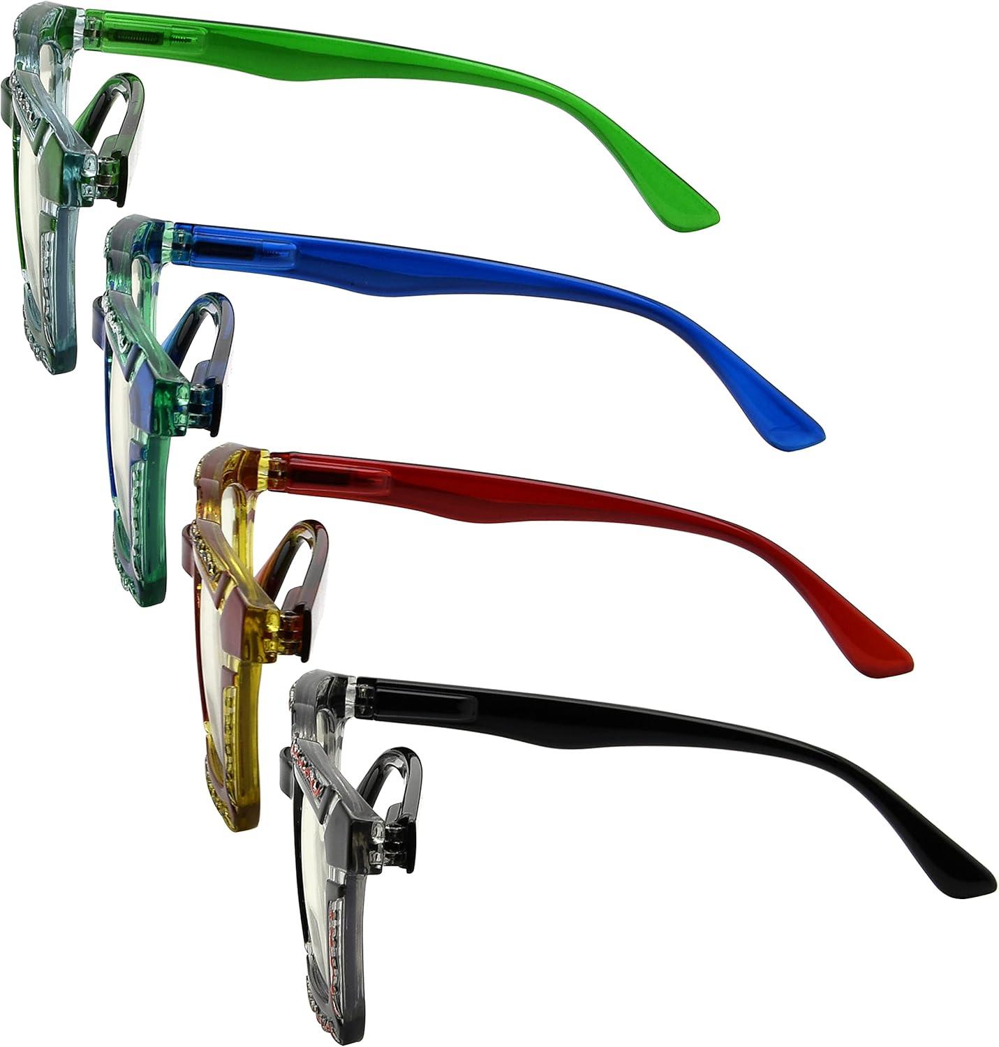 imageEyekepper 5pack Reading Glasses for Women Floral Pattern Design ReadersBlue Light Blocking Reading Glasses