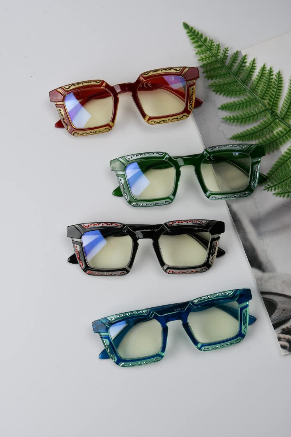 imageEyekepper 5pack Reading Glasses for Women Floral Pattern Design ReadersBlue Light Blocking Reading Glasses