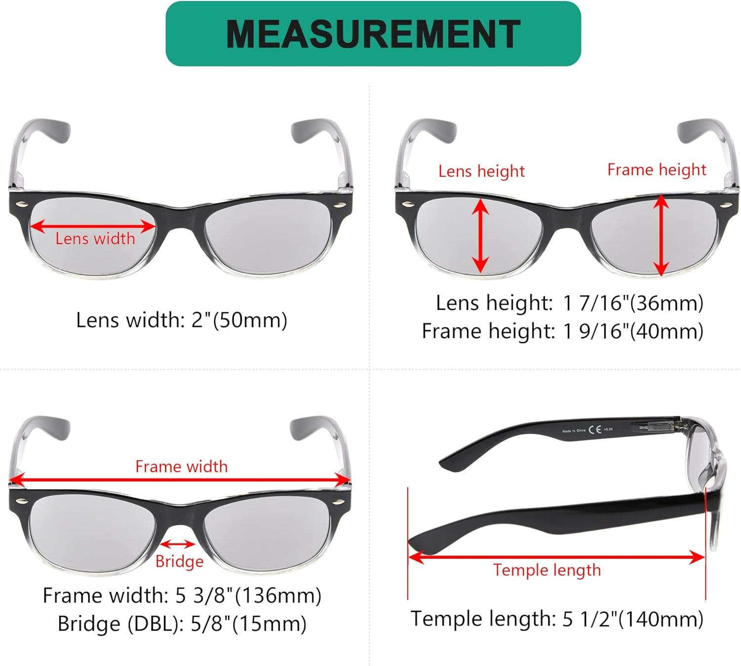 imageEyekepper Classic 80s Reading Glasses for Women 5 Pairs Readers Include Reading Sunglasses5pcs All Grey Lens