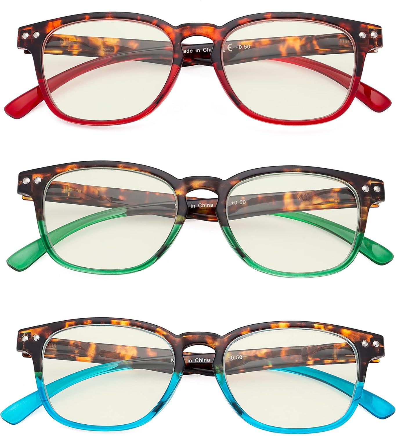 imageEyekepper Vintage Design Reading Glasses  Stylish Reader Eyeglasses for Women ReadingBlue Light Blockingb403 Pairs