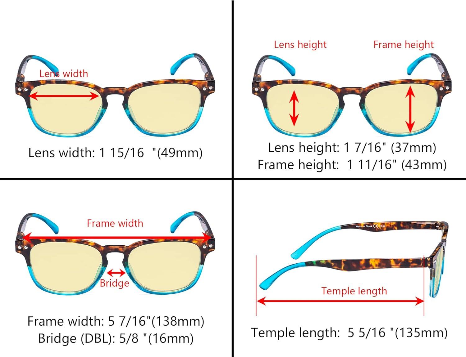 imageEyekepper Vintage Design Reading Glasses  Stylish Reader Eyeglasses for Women ReadingBlue Light Blockingb603 Pairs