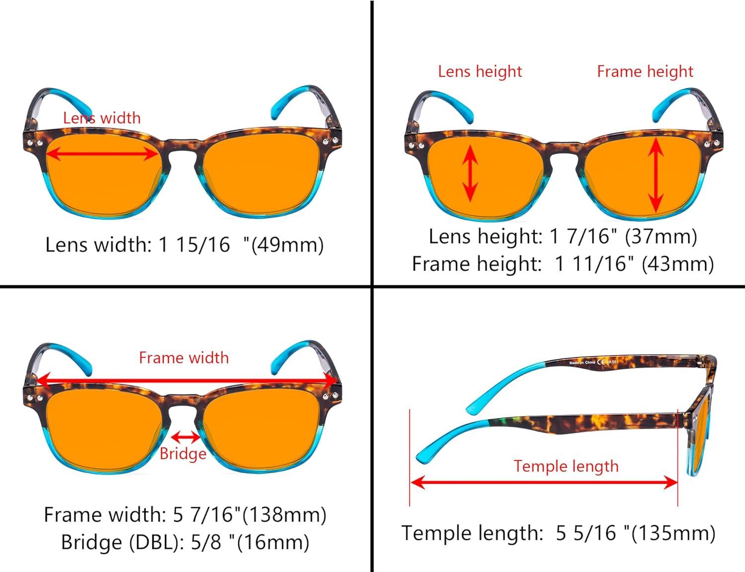 imageEyekepper Vintage Design Reading Glasses  Stylish Reader Eyeglasses for Women ReadingBlue Light Blockingb983 Pairs