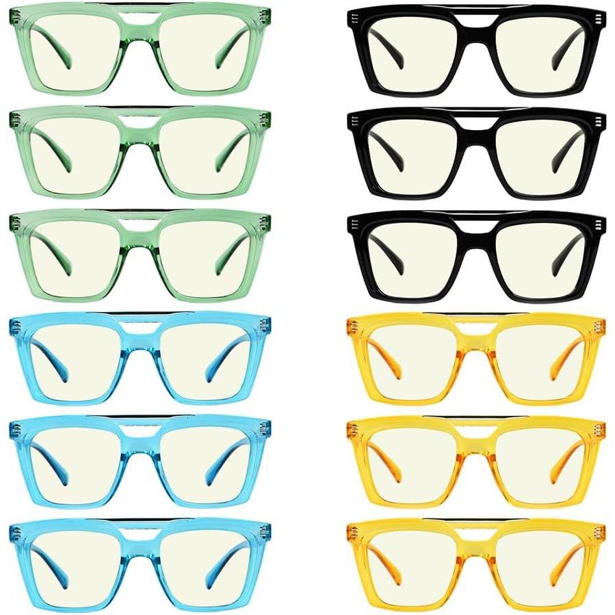 imageEyekepper 4Pack Quality HalfRim Reading Glasses Readers with Spring Hinges Include Computer Readers for Women Men12 Pack Mix Uvr2034