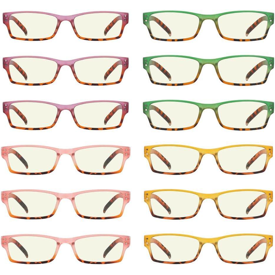 imageEyekepper Blue Light Blocking Glasses  3 Pack Rimless Computer Readers12 Pack Mix  Uvr012d