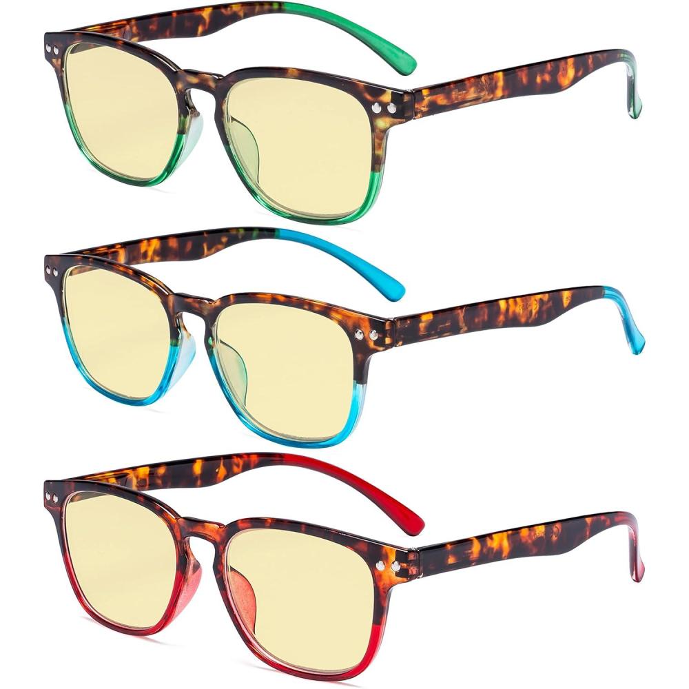 imageEyekepper Vintage Design Reading Glasses  Stylish Reader Eyeglasses for Women ReadingBlue Light Blockingb603 Pairs