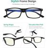 imageEyekepper 2 Pack Anti Blue Light Glasses for Men Blue Light Blocking Glasses for Computer Eyestrain BlackBlack