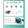 imageEyekepper 2 Pack Anti Blue Light Glasses for Men Blue Light Blocking Glasses for Computer Eyestrain BlackS2 Black