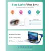 imageEyekepper 2 Pack Anti Blue Light Glasses for Men Blue Light Blocking Glasses for Computer Eyestrain BlackS2 Blue