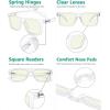 imageEyekepper 2 Pack Anti Blue Light Glasses for Men Blue Light Blocking Glasses for Computer Eyestrain BlackS2 Clear