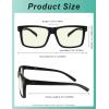 imageEyekepper 2 Pack Anti Blue Light Glasses for Men Blue Light Blocking Glasses for Computer Eyestrain BlackSblack