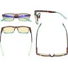 imageEyekepper 2 Pack Anti Blue Light Glasses for Men Blue Light Blocking Glasses for Computer Eyestrain BlackTortoisegreen Framebb60 Lens