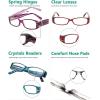 imageEyekepper 4 Pack Blue Light Blocking Readers Women Crystal Computer Reading Glasses 1505pcmix
