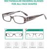 imageEyekepper 4 Pack Blue Light Blocking Readers Women Crystal Computer Reading Glasses 1505pcmix