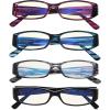 imageEyekepper 4 Pack Blue Light Blocking Readers Women Crystal Computer Reading Glasses 150Blue Light Blockingb404 Pairs