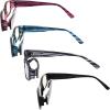 imageEyekepper 4 Pack Blue Light Blocking Readers Women Crystal Computer Reading Glasses 150Blue Light Blockingb404 Pairs