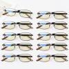 imageEyekepper 4 Pack Reading Glasses Blue Light Blocking Memory Titanium Bridge Computer Readers10 Pack Gunmetal  Cg15016