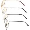 imageEyekepper 4 Pack Reading Glasses Blue Light Blocking Memory Titanium Bridge Computer ReadersBlue Light Blockingb404 Pairs