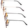 imageEyekepper 4 Pack Reading Glasses Blue Light Blocking Memory Titanium Bridge Computer ReadersBlue Light Blockingb984 Pairs