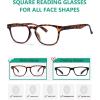 imageEyekepper 5 Pack Fashion Design Blue Light Blocking Readers for Women Computer Reading Glasses Yellow Tinted 1505 Pairs Mix