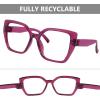 imageEyekepper 5 Pack Ladies Blue Light Blocking Readers Retro Computer Reading Glasses 1506 Pack Mix Colornr2314