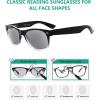 imageEyekepper Classic 80s Reading Glasses for Women 5 Pairs Readers Include Reading Sunglasses5pcs All Grey Lens