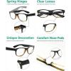 imageEyekepper Classic 80s Reading Glasses for Women 5 Pairs Readers Include Reading SunglassesBlackTortoise5pcs All Clear Lens