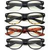 imageEyekepper Classic 80s Reading Glasses for Women 5 Pairs Readers Include Reading SunglassesBlue Light Blockingb404 Pairs