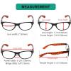 imageEyekepper Classic 80s Reading Glasses for Women 5 Pairs Readers Include Reading SunglassesDemi Arm5pcs All Clear Lens