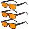 imageEyekepper 3Pack Readers Stylish Spring Hinges Reading Glasses Included 2 Computer GlassesBlue Light Blockingb983 Pairs