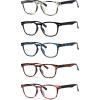 imageEyekepper 5 Pack Fashion Design Blue Light Blocking Readers for Women Computer Reading Glasses Yellow Tinted 1505 Pairs Mix