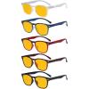 imageEyekepper 5 Pack Fashion Design Blue Light Blocking Readers for Women Computer Reading Glasses Yellow Tinted 150Blue Light Blockingb905 Pairs