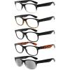 imageEyekepper Classic 80s Reading Glasses for Women 5 Pairs Readers Include Reading Sunglasses5 Pairs Mix