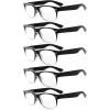 Black/Clear-5pcs All Clear Lens