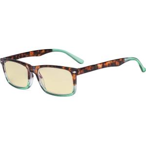 imageEyekepper 2 Pack Anti Blue Light Glasses for Men Blue Light Blocking Glasses for Computer Eyestrain BlackTortoisegreen Framebb60 Lens