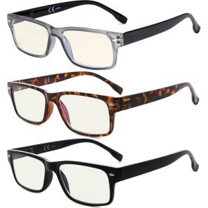 imageEyekepper 3Pack Readers Stylish Spring Hinges Reading Glasses Included 2 Computer GlassesBlue Light Blockingb403 Pairs