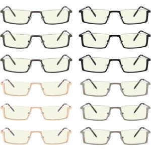 imageEyekepper 4Pack Quality HalfRim Reading Glasses Readers with Spring Hinges Include Computer Readers for Women Men12 Pack Mix Uvr1613