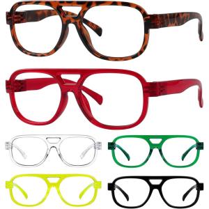 imageEyekepper 5 Pack Ladies Blue Light Blocking Readers Retro Computer Reading Glasses 1506 Pack Mix Colorr2515