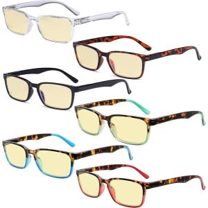 imageEyekepper 6pack Reading Glasses Blue Light Blocking for Women Men 150Blue Light Blockingb606 Pairs