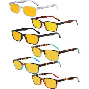 imageEyekepper 6pack Reading Glasses Blue Light Blocking for Women Men 150Blue Light Blockingb906 Pairs
