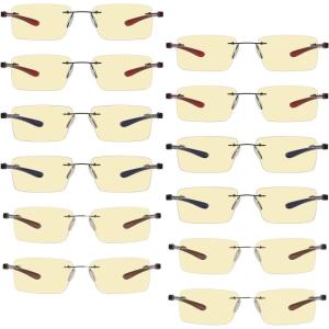 imageEyekepper Blue Light Blocking Glasses  3 Pack Rimless Computer Readers12 Pack Mix  Tmcg14003