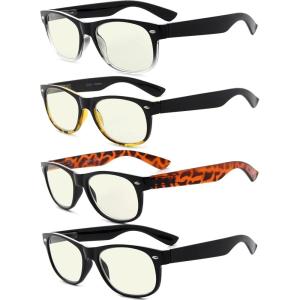 imageEyekepper Classic 80s Reading Glasses for Women 5 Pairs Readers Include Reading SunglassesBlue Light Blockingb404 Pairs