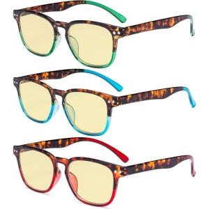 imageEyekepper Vintage Design Reading Glasses  Stylish Reader Eyeglasses for Women ReadingBlue Light Blockingb603 Pairs