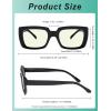image:imageEyekepper 4 Pack Reading Glasses Blue Light Blocking Oversized Square Computer Eyeglasses 000Blue Light Blockingb404 Pairs