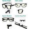 image:imageEyekepper Oversized Reading Glasses Square Large Blue Light Readers for Men Women2 Black