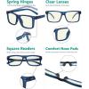 image:imageEyekepper Oversized Reading Glasses Square Large Blue Light Readers for Men Women2 Blue