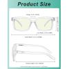 image:imageEyekepper Oversized Reading Glasses Square Large Blue Light Readers for Men Women2 Clear