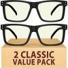 image:imageEyekepper Oversized Reading Glasses Square Large Blue Light Readers for Men Women2 Black