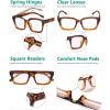 image:imageEyekepper 4 Pack Ladies Computer Glasses Oversized Square Design Blue Light Filter Readers 0504pcs Tortoise