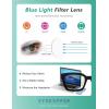 image:imageEyekepper 4 Pack Ladies Computer Glasses Oversized Square Design Blue Light Filter Readers 050Blue Light Blockingb404 Pairs